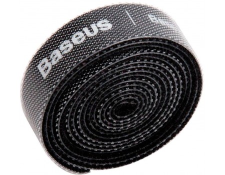 Органайзер для кабелів Baseus Colourful Circle Velcro strap 3m Black