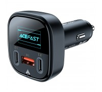 Автомобільний зарядний пристрій ACEFAST B5 101W (2C+A) metal car charger with OLED smart display