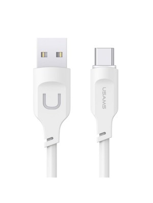 Кабель Usams US-SJ568 Type-C 6A Fast Charging &amp; Data Cable Lithe Series 1.2m White