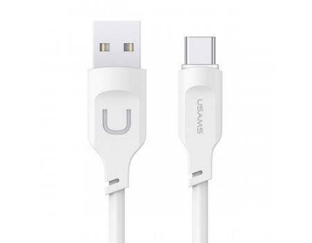 Кабель Usams US-SJ568 Type-C 6A Fast Charging &amp; Data Cable Lithe Series 1.2m White