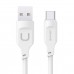 Кабель Usams US-SJ568 Type-C 6A Fast Charging &amp; Data Cable Lithe Series 1.2m White