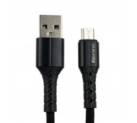 Кабель Mibrand MI-32 Nylon Charging Line USB for Micro 2A 2m Black