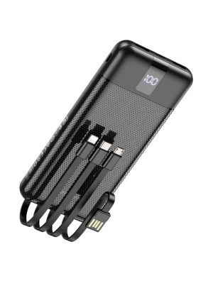 Внешний аккумулятор BOROFONE BJ20 Mobile power bank with digital display and cable(10000mAh) Black