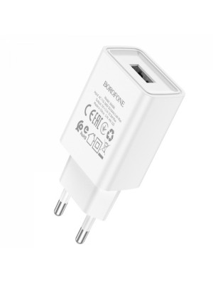 Сетевое зарядное устройство для BOROFONE BA68A Glacier single port charger White