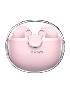 Наушники USAMS-BU12 TWS Earbuds BU Series BT 5.1 Pink