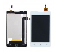Дисплей для Lenovo A1000 із білим тачскрином (смартфон)