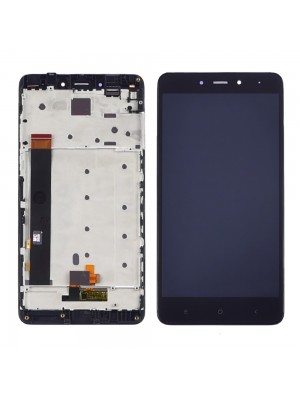 Дисплей для Xiaomi Redmi Note 4 з чорним тачскрином та корпусною рамкою