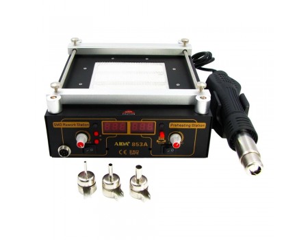 Преднагреватель плат AIDA 853A инфракрасный, керамический, с термовоздушным феном и цифровой индикацией