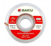 Очищувач припою BAKU BK-1515 (червона етикетка, 1.5mm x 0.75m)