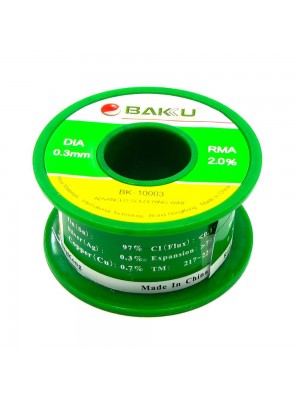 Припій BAKU BK-10003 (0.3 мм, Sn 97%, Ag 0.3%, Cu 0.7%, rma 2%)