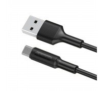 Кабель Borofone BX1 USB to MicroUSB 1m чорний