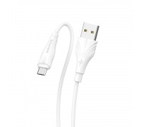 Кабель Borofone BX18 USB to MicroUSB 1m белый