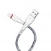 Кабель Borofone BX25 USB to Lightning 1m білий