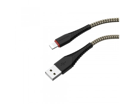 Кабель Borofone BX25 USB to Lightning 1m чорний