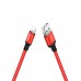 Кабель Hoco X14 USB to Lightning 1m красный