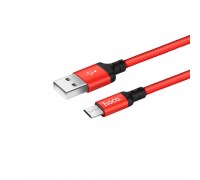 Кабель Hoco X14 USB to MicroUSB 1m красный