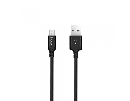 Кабель Hoco X14 USB to MicroUSB 1m черный