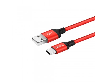 Кабель Hoco X14 USB to Type-C 1m красный