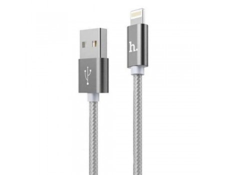 Кабель Hoco X2 USB to Lightning 1m серебристый