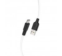 Кабель Hoco X21 Plus USB to MicroUSB 1m черно-белый