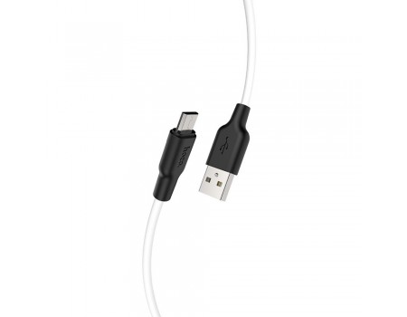 Кабель Hoco X21 Plus USB to MicroUSB 1m черно-белый