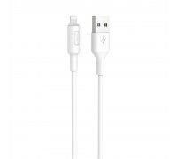 Кабель Hoco X25 USB to Lightning 1m белый