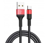 Кабель Hoco X26 USB to MicroUSB 1m черно-красный