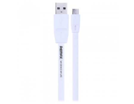 Кабель Remax RC-001m USB to MicroUSB 1m белый