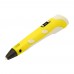 3D ручка із LCD дисплеєм V2/D2 12B/2А, сопло 0.6 мм, темп. 160-235 гр С, контроль швидкості, ABS/PLA 1.75 мм жовта