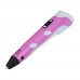 3D ручка із LCD дисплеєм V2/D2 12B/2А, сопло 0.6 мм, темп. 160-235 гр С, контроль швидкості, ABS/PLA 1.75 мм рожева
