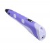 3D ручка із LCD дисплеєм V2/D2 12B/2А, сопло 0.6 мм, темп. 160-235 гр С, контроль швидкості, ABS/PLA 1.75 мм фіолетова