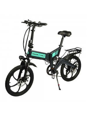 Електровелосипед ZM TigerVolt 20, титановий металік, колеса 20, 7-швидкісний, моторколісо 350W, акк 36V 7,5Ah (270Wh)