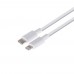 Зарядний пристрій Remax RP-U37 USB/ Type-C QC PD білий + кабель Type-C to Lightning