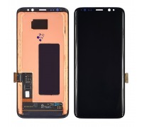 Дисплей для Samsung G950 Galaxy S8 с чёрным тачскрином Original (переклеенное стекло)