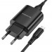 Зарядний пристрій Borofone BN1 USB чорний + кабель USB to MicroUSB