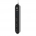 Мережевий зарядний пристрій подовжувач Ldnio SC3301 3 USB 3 розетки сіро-чорний