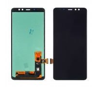 Дисплей для Samsung A730 Galaxy A8 Plus (2018) з чорним тачскрином OLED