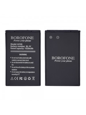 Аккумулятор Borofone BL-5C для Nokia 2300/ 3100/ 5030/ 6230/ C1-00/ C2-00/ E50/ N70/ X2-01