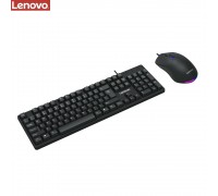 Комплект клавіатура та миша Lenovo KM101 (ENG/ РУС) чорний