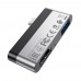 USB хаб Borofone DH2 2в1 Type-C to USB 3.0 (F)/HDMI (F)