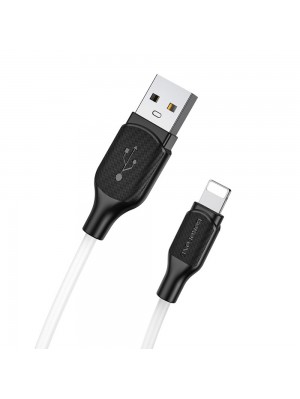 Кабель Borofone BX42 USB to Lightning 1m білий