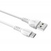 Кабель Borofone BX51 USB to MicroUSB 1m белый