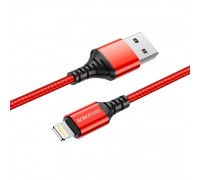 Кабель Borofone BX54 USB to Lightning 1m красный