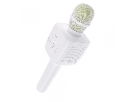 Бездротовий караоке мікрофон з колонкою Hoco BK5 білий