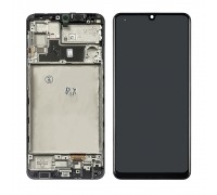 Дисплей для Samsung M325/ M32 с чёрным тачскрином и корпусной рамкой OLED