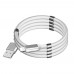 USB кабель магнітний Supercalla Lightning 1m білий