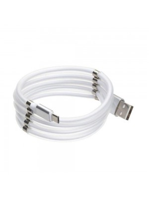 USB кабель магнітний Supercalla Micro 1m білий