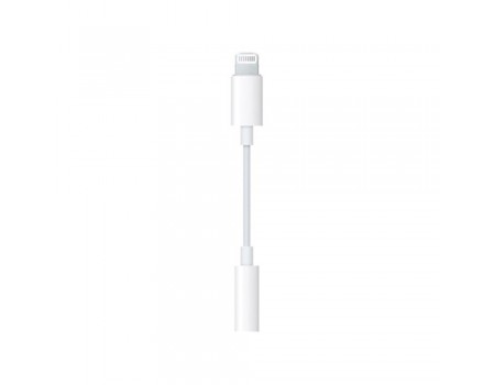 Перехідник Apple Lightning - TRRS 3.5 (F) 0.1m білий (працює без блютузу)
