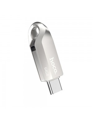 USB накопичувач Hoco UD8 64GB Type-C / USB 3.0 2in1 2in1 сріблястий