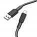 Кабель Hoco X69 USB to MicroUSB 1m чорно-білий
